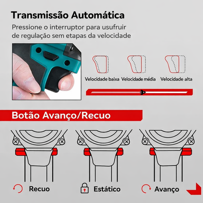 Impacto Pro 1200 - Chave de impacto sem fio sem escovas | Para bateria Makita 18V